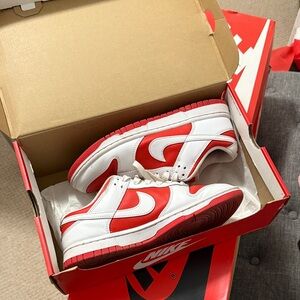 Nike Dunk Low: University red Athletic Shoes